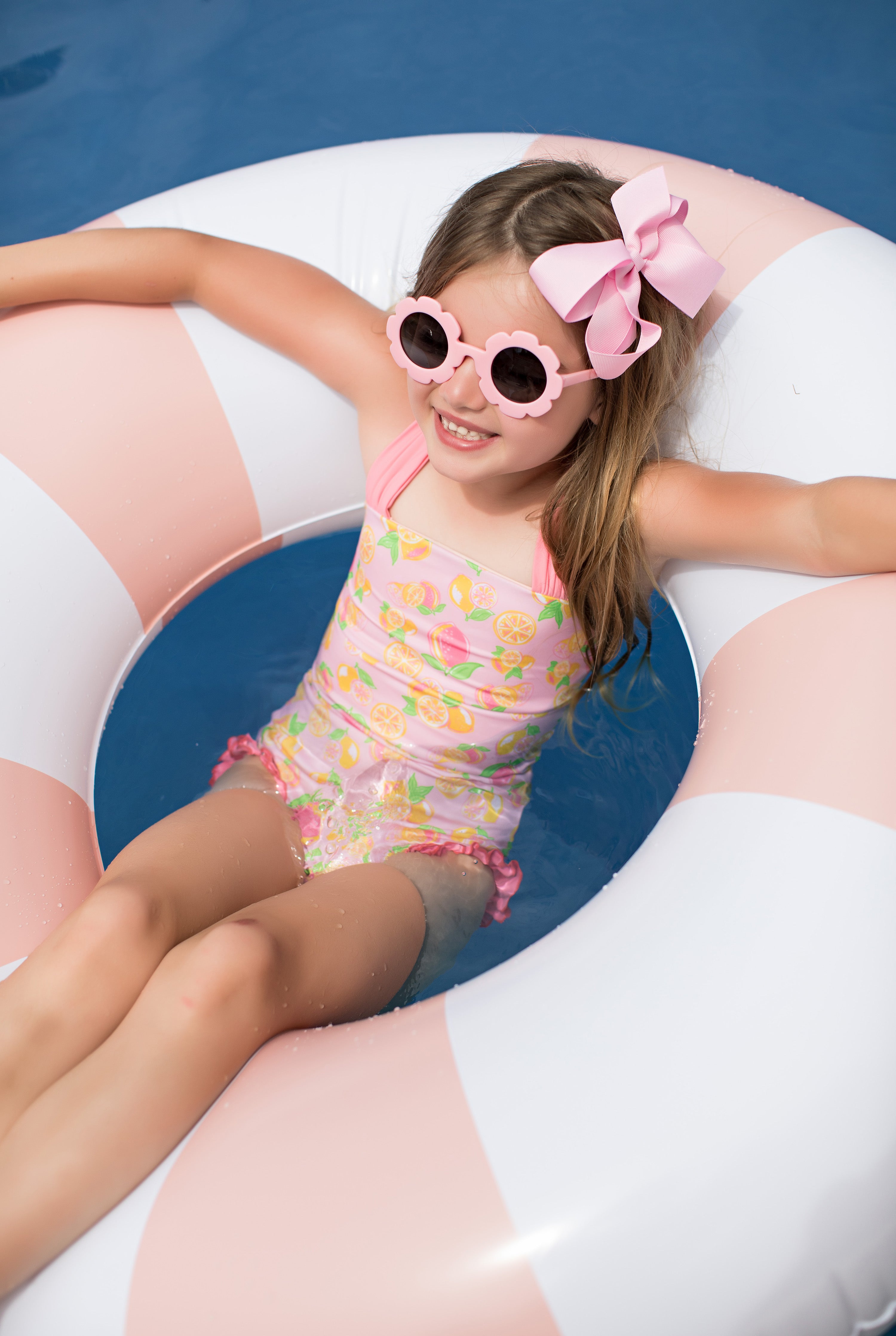 Hadley Girls Suit Pink Lemonade