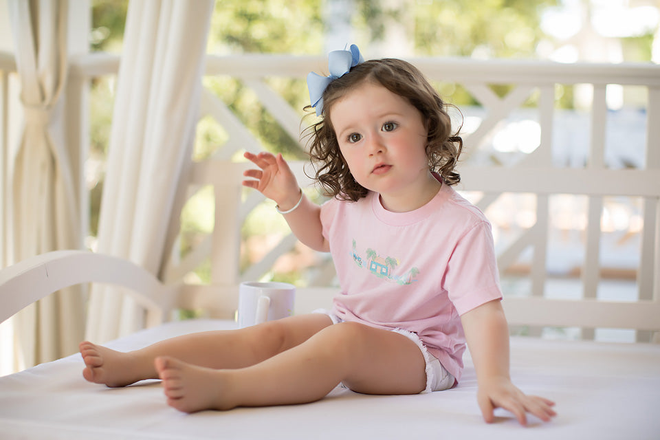 Hadley's Bungalow Bella Canvas Toddler Unisex T-shirt in Pink