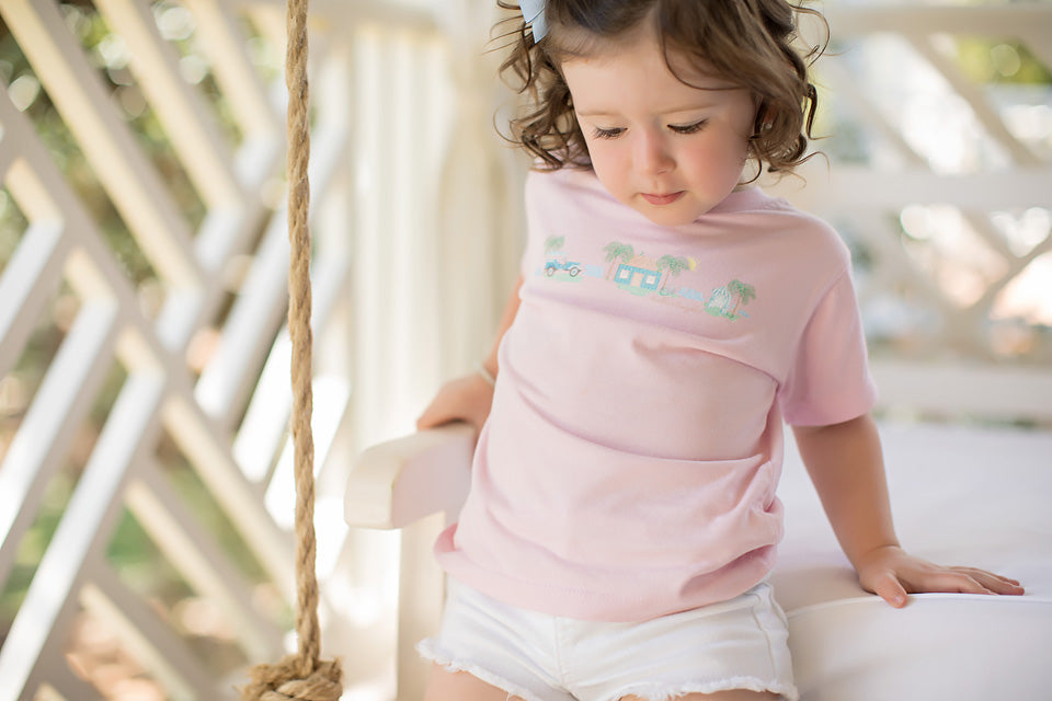 Hadley's Bungalow Bella Canvas Toddler Unisex T-shirt in Pink