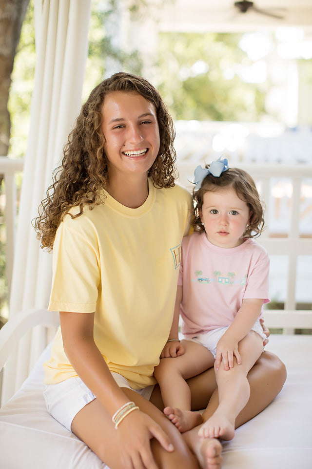 Hadley's Bungalow Bella Canvas Toddler Unisex T-shirt in Pink