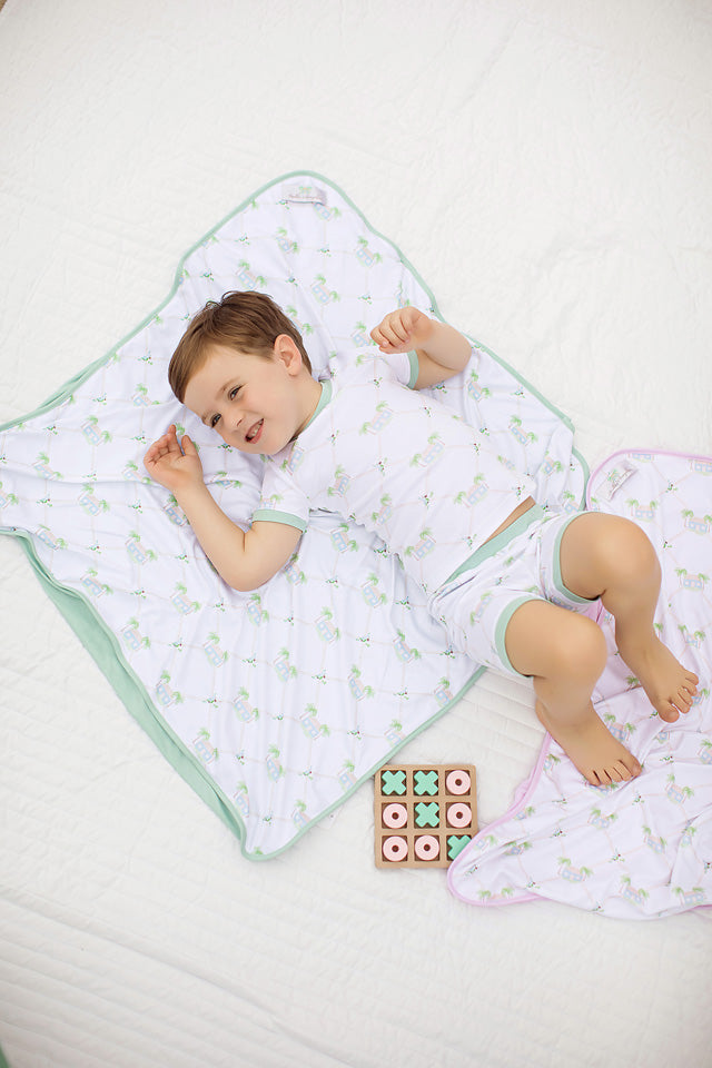 Signature Print Cozy Green Blankie