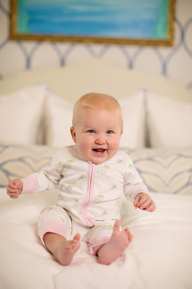 Signature Print Soft Pink Sleeper