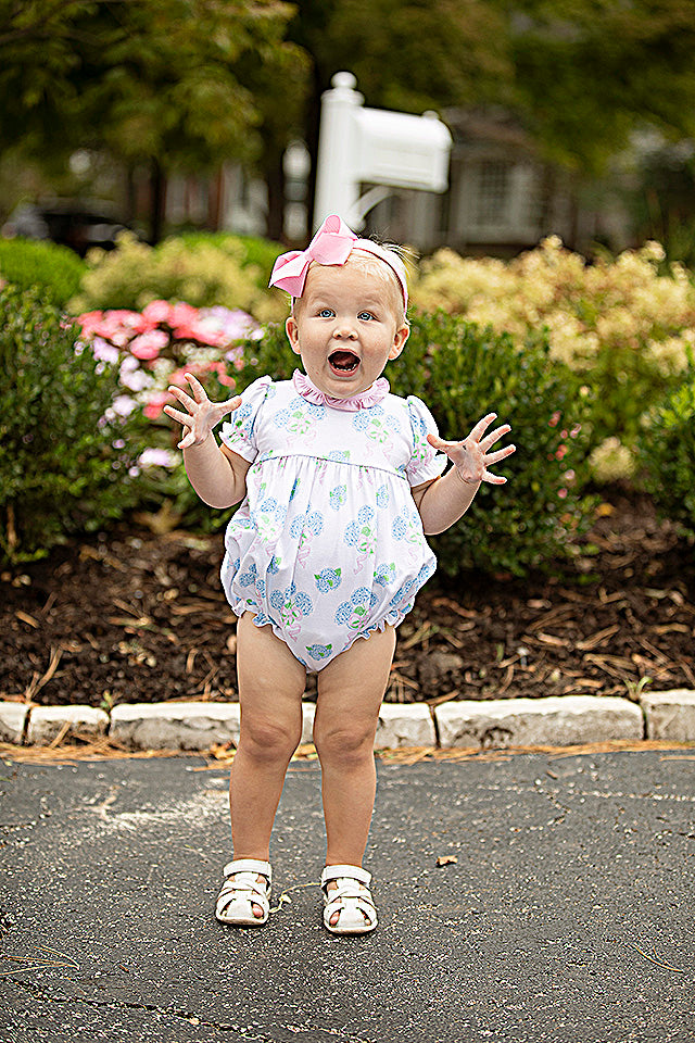 Sweet Hydrangea Girls Bubble Outfit
