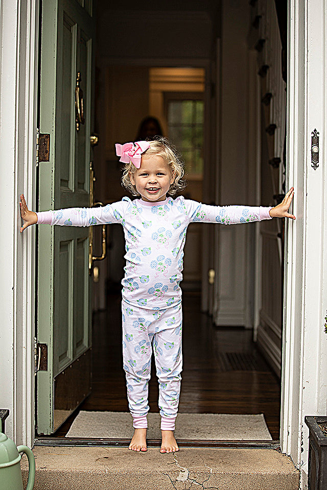 Sweet Hydrangea Girls Long Set