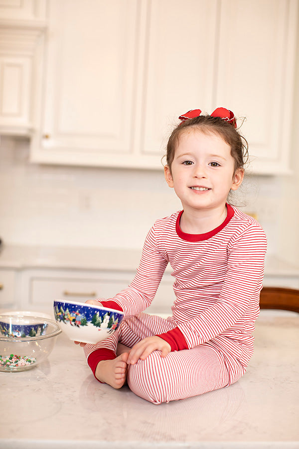 Candy Cane Christmas Youth Two Piece Long Set