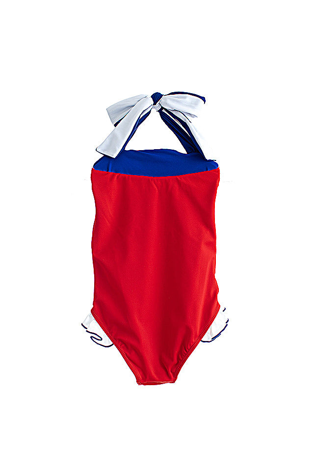Hadley Girls Halter Suit Patriot Collection