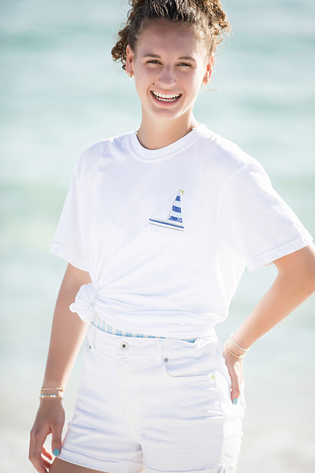 Caribbean Regatta Comfort Color Unisex T-Shirt in White