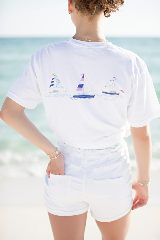 Caribbean Regatta Comfort Color Unisex T-Shirt in White