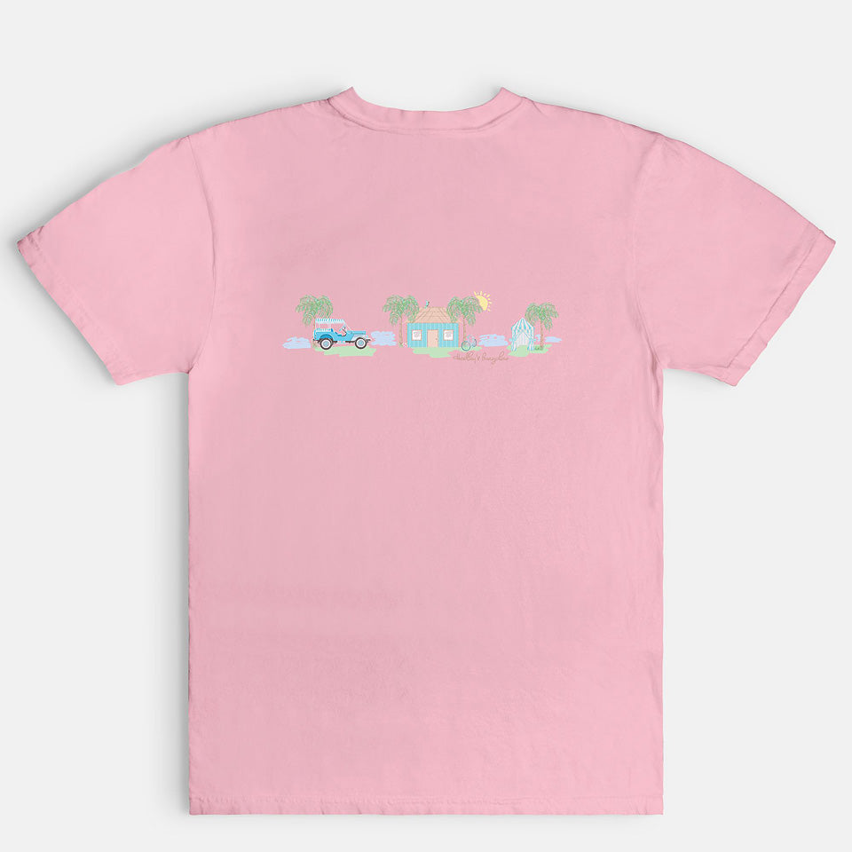 Hadley's Bungalow Comfort Color Unisex T-Shirt in Pink
