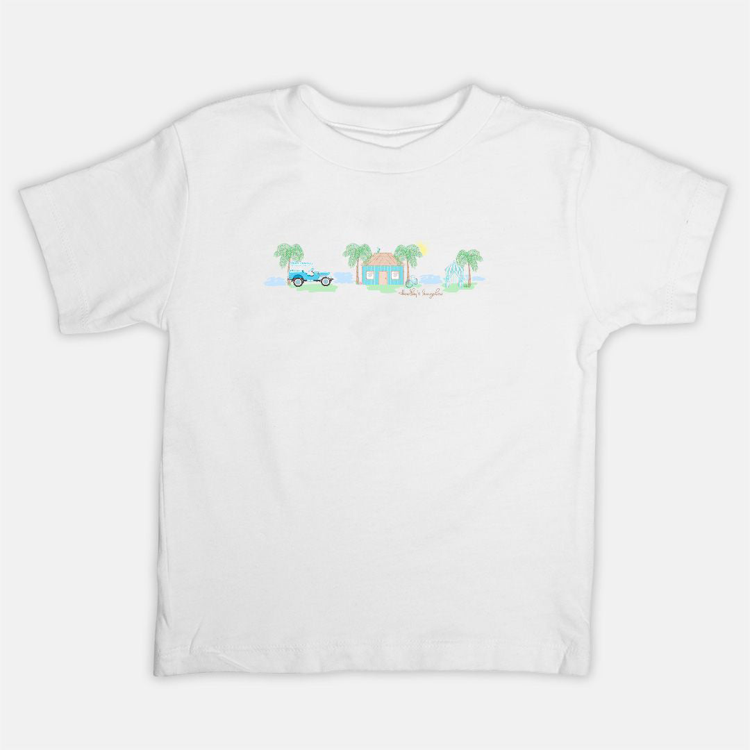 Hadley's Bungalow Bella Canvas Toddler Unisex T-shirt in White