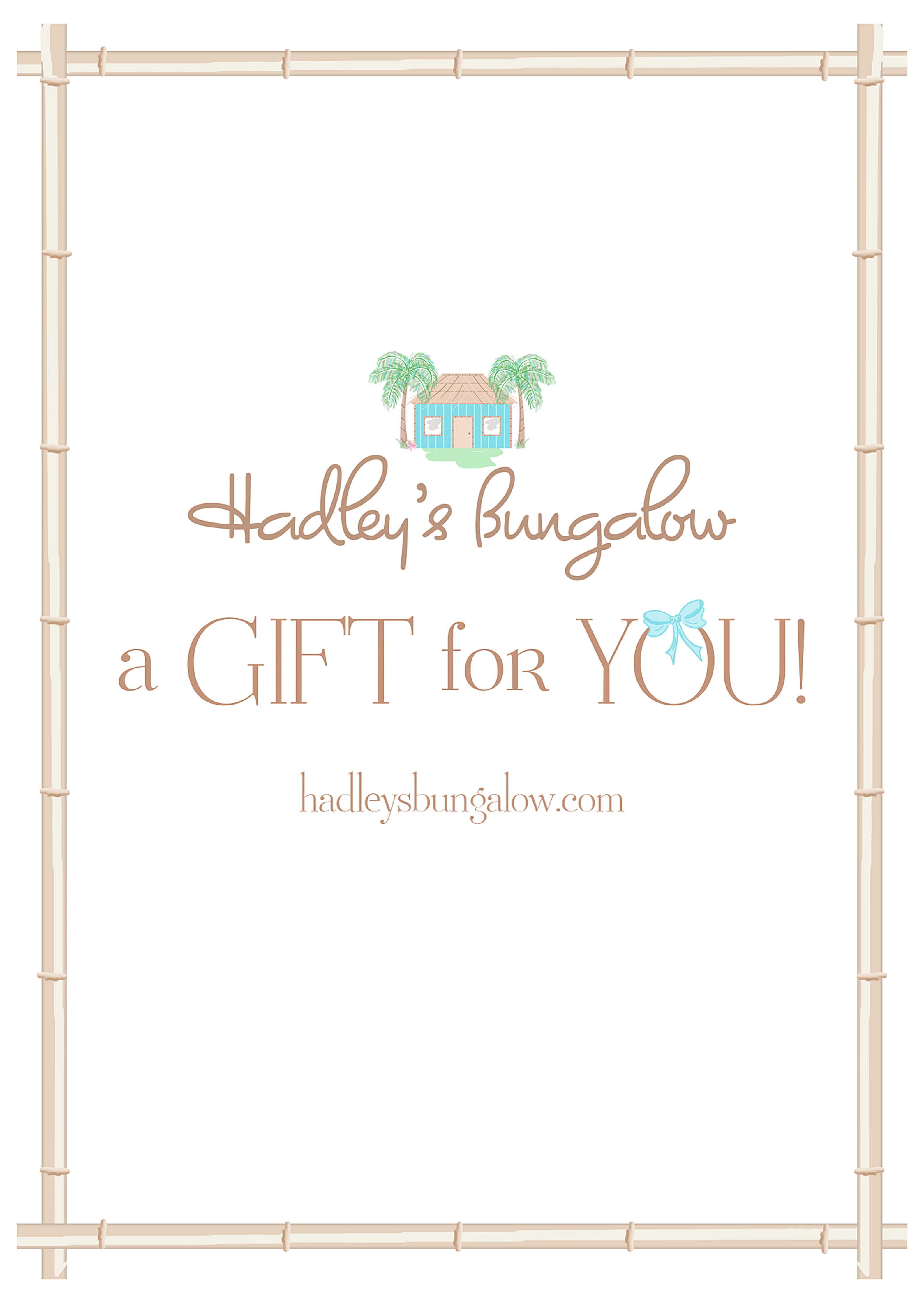 Hadleys Bungalow Gift Card