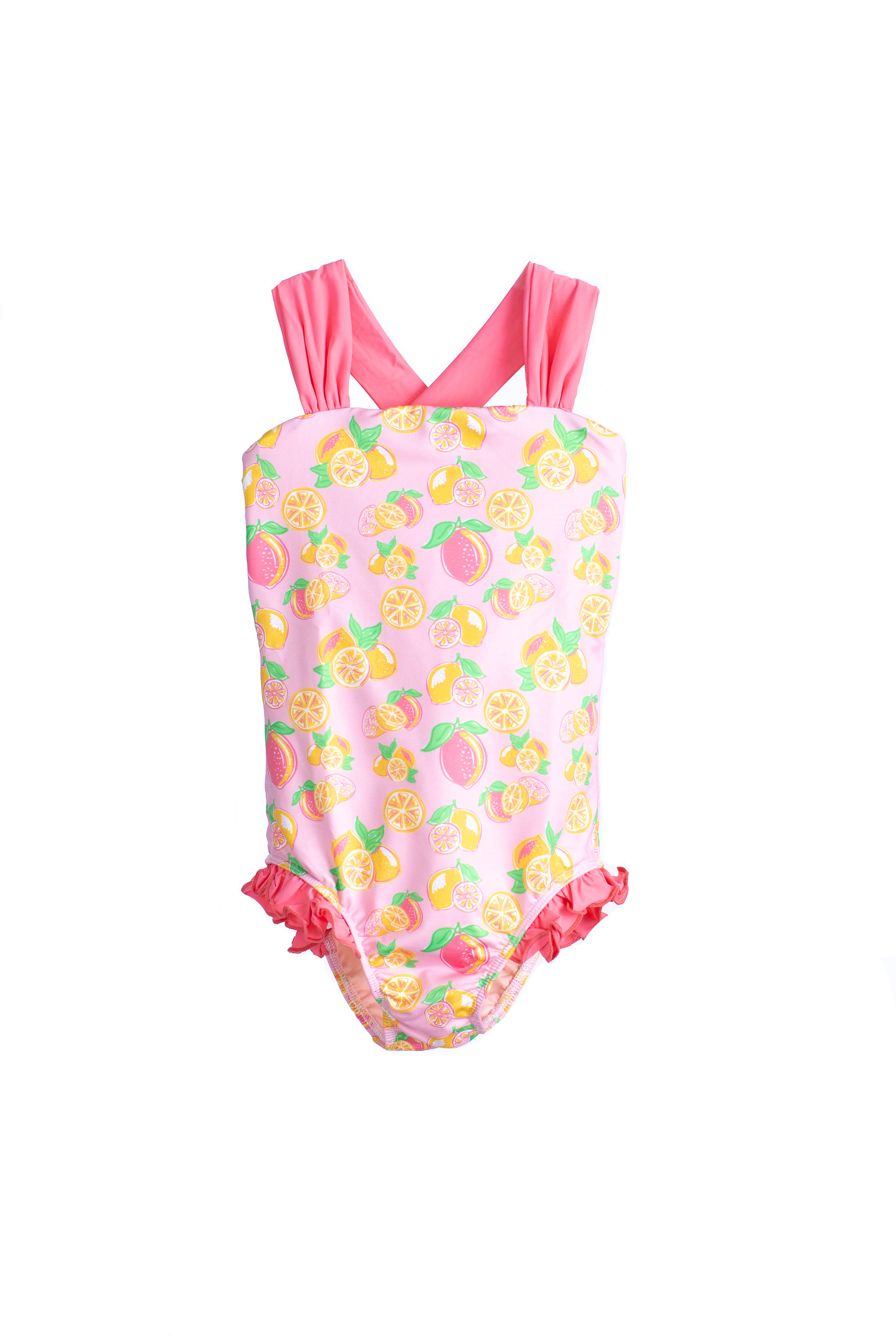 Hadley Girls Suit Pink Lemonade