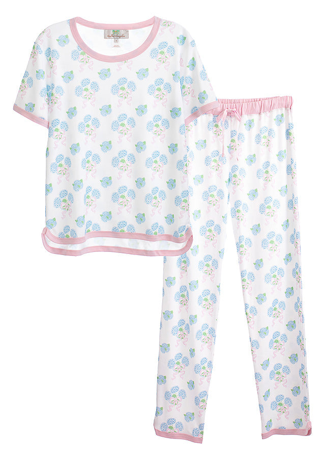 Sweet Hydrangea Women's Short-Long Set