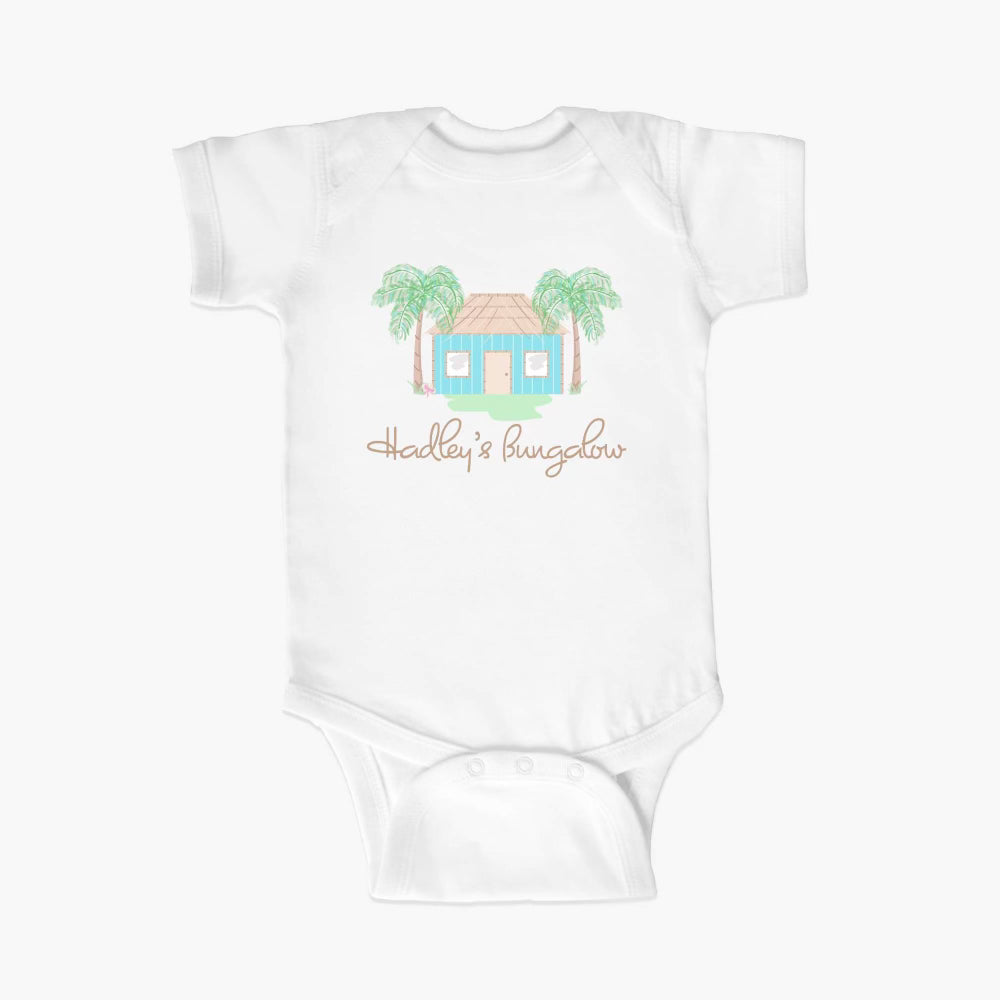 Hadley's Bungalow Baby One Piece in White