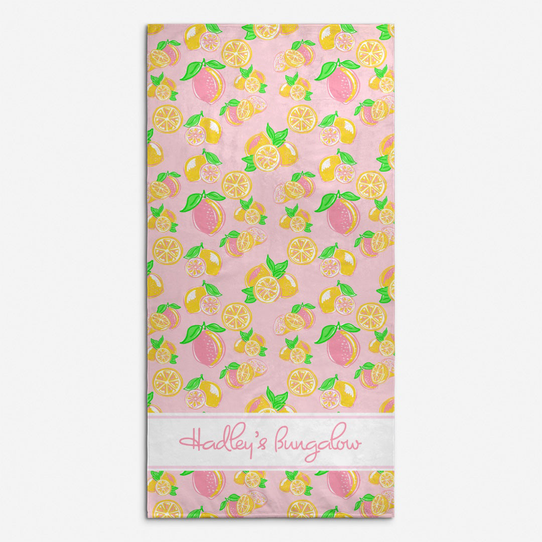 Pink Lemonade Beach Towel