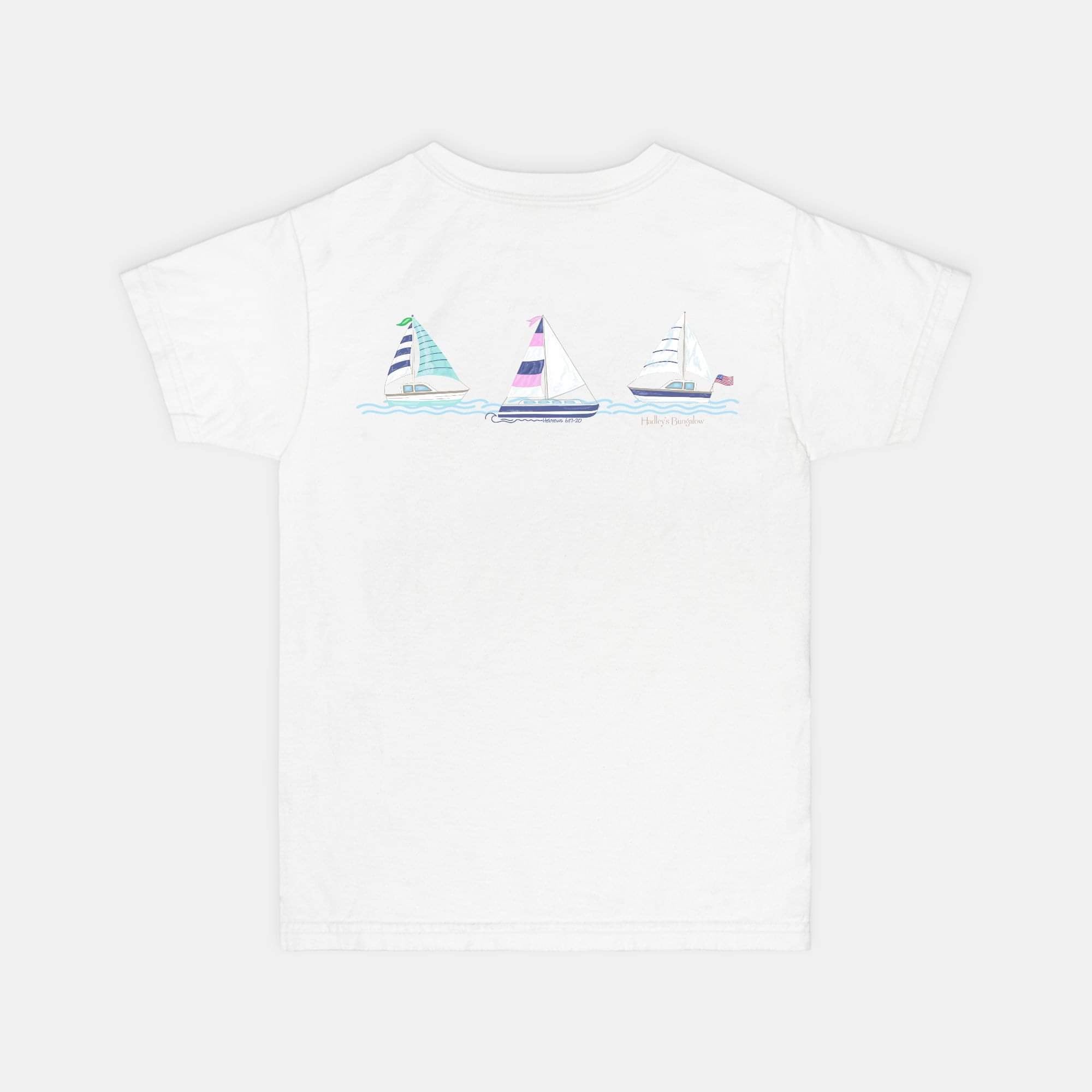 Caribbean Regatta Comfort Color Unisex Youth T-Shirt in White
