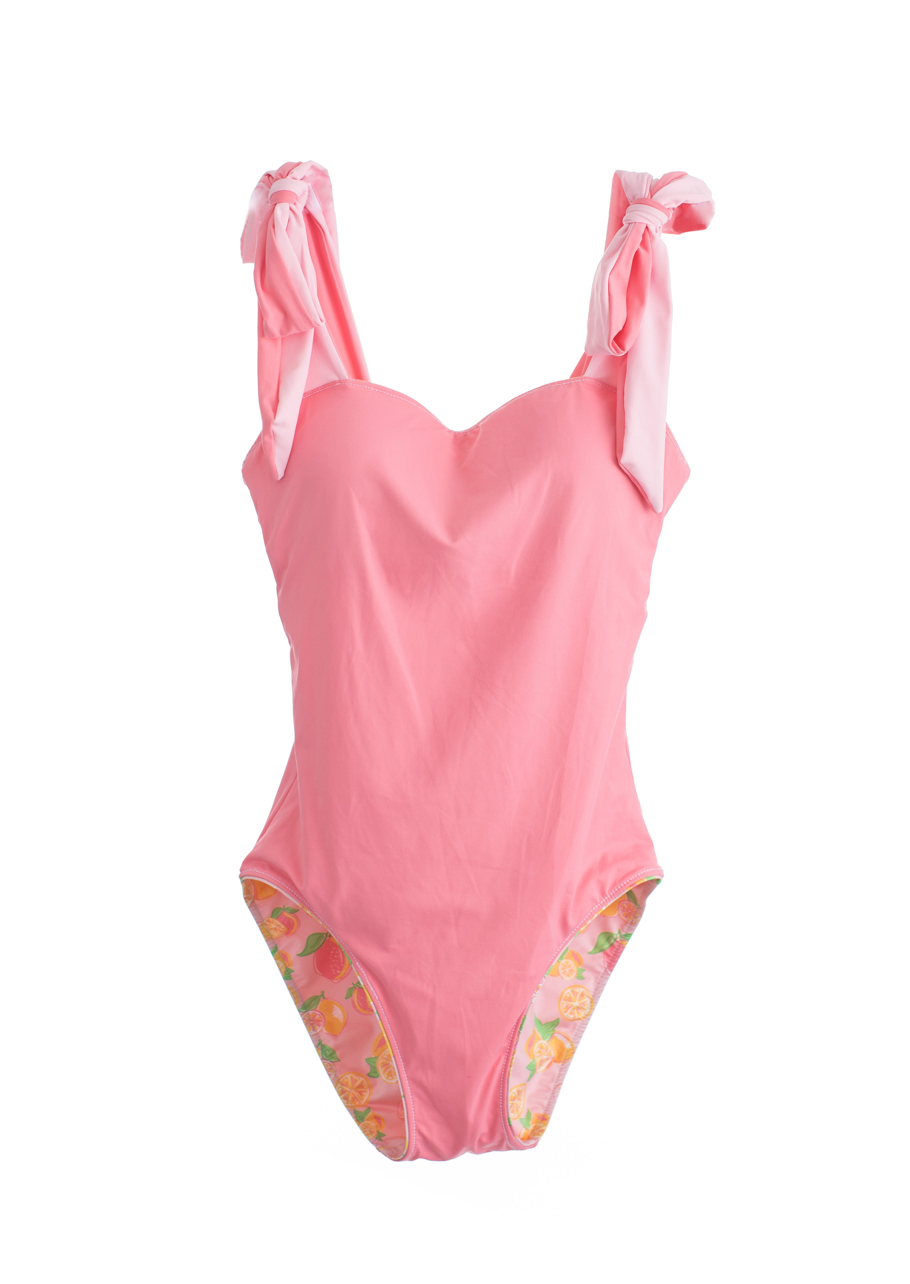 Whitney Reversible Bow Pink Lemonade