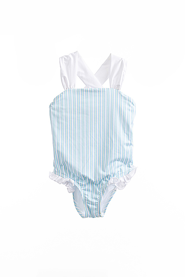 Bermuda Stripe Hadley Girls Suit