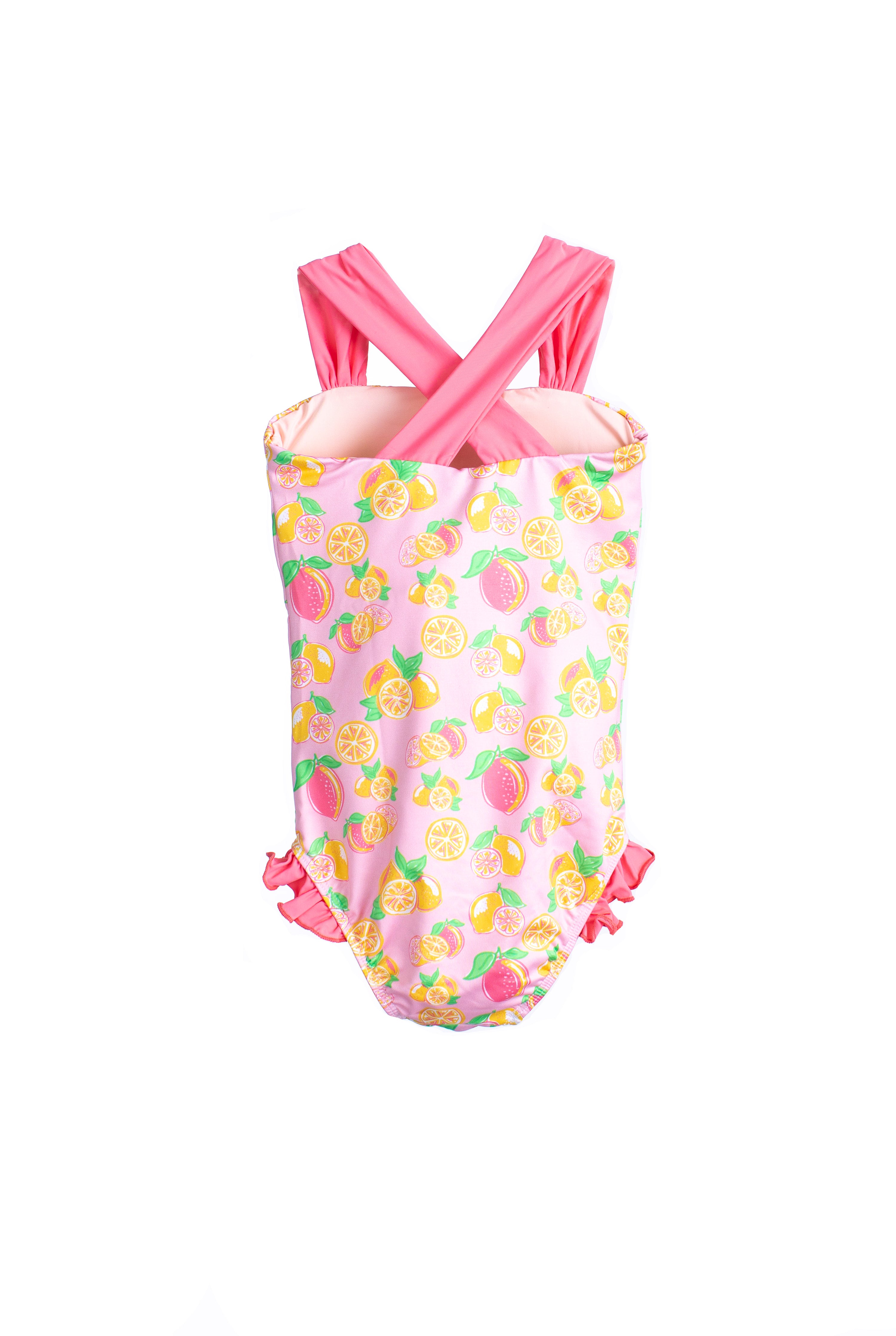 Hadley Girls Suit Pink Lemonade