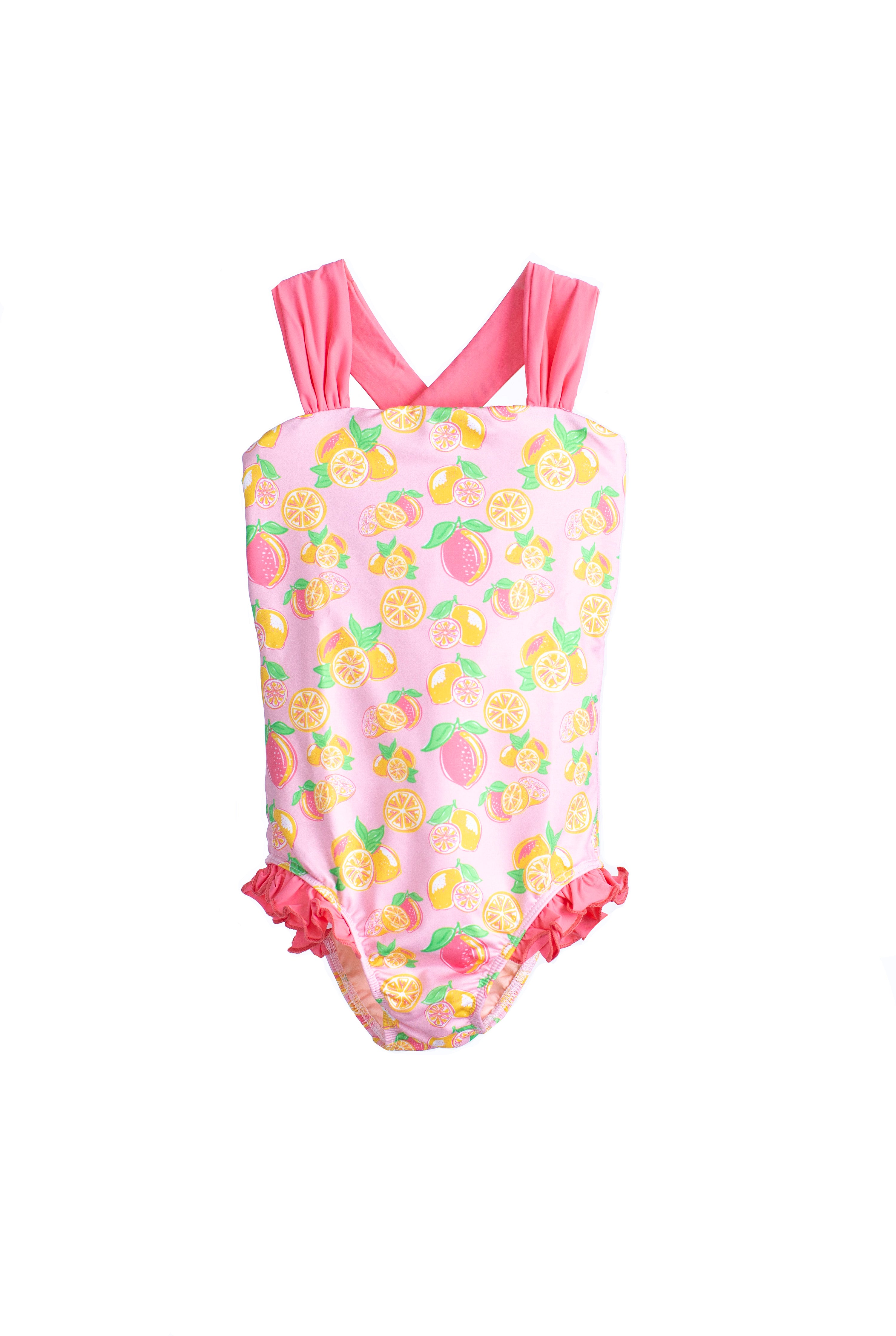 Hadley Girls Suit Pink Lemonade